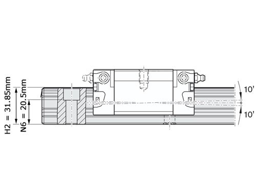 Bosch Rexroth Kogelwagen Super Koolstofstaal KWD-035-SKS-C0-N-1 Zonder Kogelketting