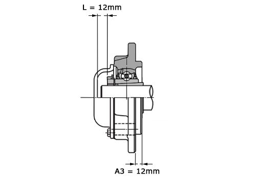 NTN Lagerblok Rond CM UCFC212 D1 (60mm)