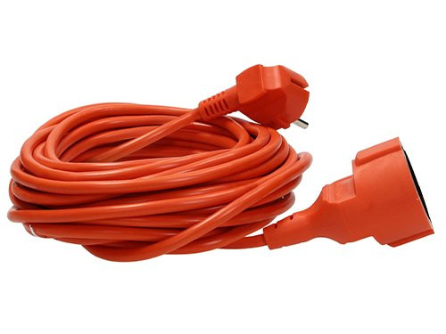 Verlengsnoer PVC oranje 3x1qmm 50m