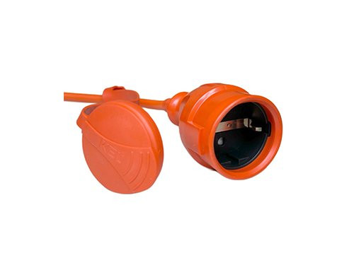 Verlengsnoer PVC oranje 3x1qmm 50m