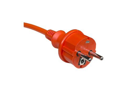 Verlengsnoer PVC oranje 3x1qmm 50m