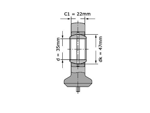 Foto van SKF Stangkop SC35 ES (35x84x25mm) SKF Stangkop SC35 ES (35x84x25mm)