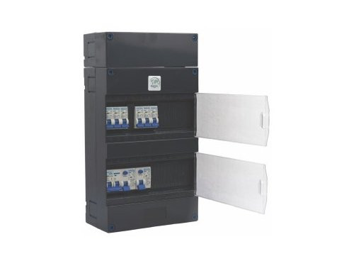 Groepenkast 1 fase met 6 eindgroepen