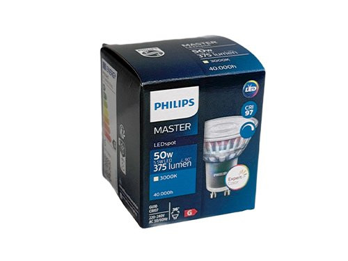 Foto van Philips LED spot GU10 5,5-50W 930 dimbaar Philips LED spot GU10 5,5-50W 930 dimbaar