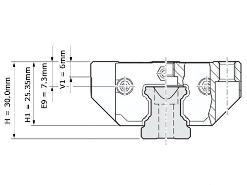 Bosch Rexroth Kogelwagen Koolstofstaal KWD-020-FLS-C0-N-1 Met Kogelketting