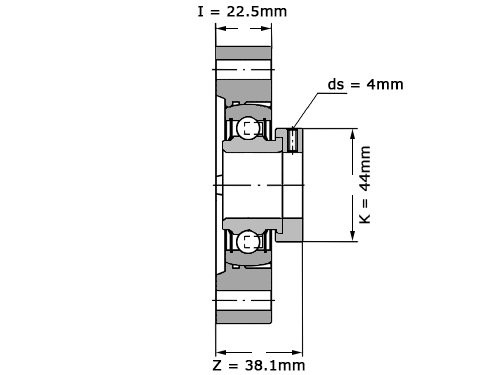 Foto van INA Lagerblok Ovaal FLCTE30 (30mm) INA Lagerblok Ovaal FLCTE30 (30mm)