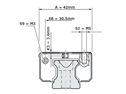Bosch Rexroth Kogelwagen Koolstofstaal KWC-020-SKN-C0-N-2 Zonder Kogelketting