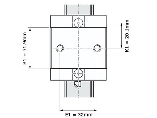 Bosch Rexroth Kogelwagen Koolstofstaal KWC-020-SKN-C0-N-2 Zonder Kogelketting