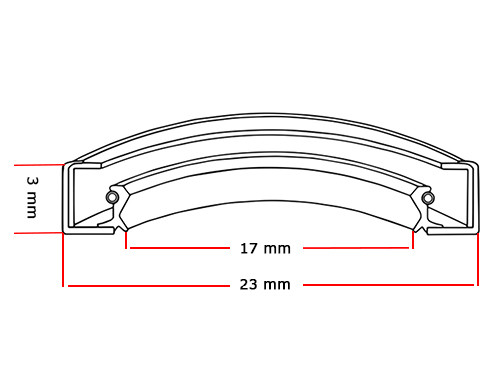 INA Oliekeerring G17x23x3mm C
