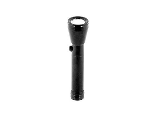 LED zaklamp 1W aluminium zwart 1xAA