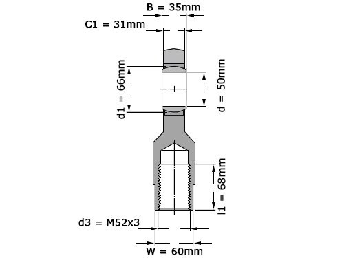 Foto van SKF Stangkop SI50 TXE 2LS (50x114x35mm) SKF Stangkop SI50 TXE 2LS (50x114x35mm)