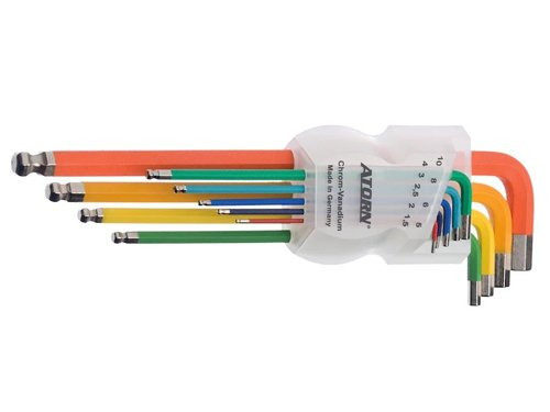 Inbusset 9 delig met kogelkop