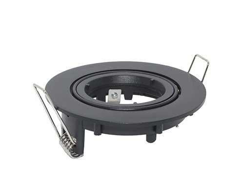 Foto van Inbouwspot 50mm verstelbaar rond mat zwart Inbouwspot 50mm verstelbaar rond mat zwart