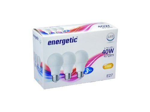 Energetic LED GLS E27 4,8-40W 2700K mat doos a3