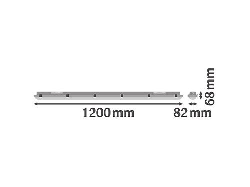Foto van SWD LED armatuur 120cm 32W 4000K IP65 + RF sensor SWD LED armatuur 120cm 32W 4000K IP65 + RF sensor