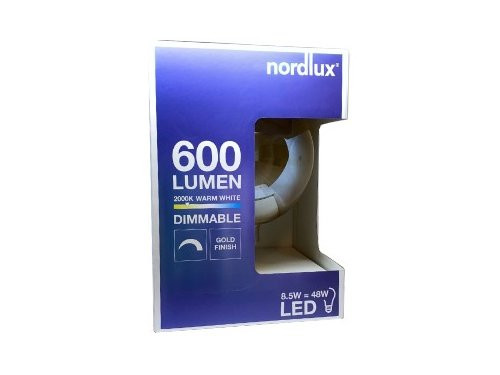 Nordlux LED Globe G200 E27 7-48W 2000K filament spiraal gold dimbaar