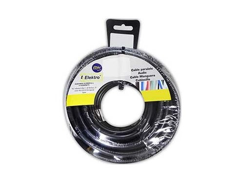 Kabel H03VV-F VMVS rond 3x1qmm zwart 10m
