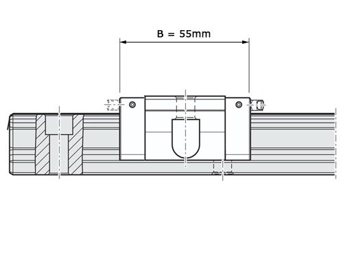 Bosch Rexroth Kogelwagen Koolstofstaal KWC-020-FKN-C1-H-2 Zonder Kogelketting
