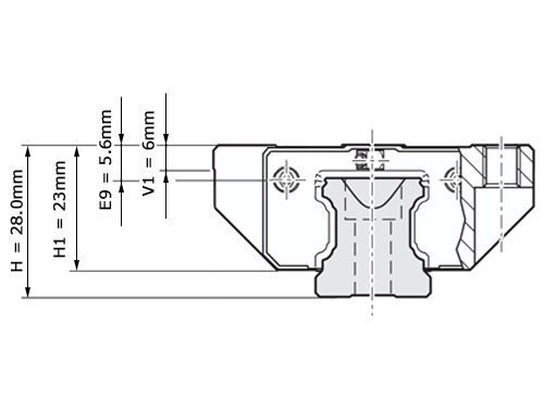 Bosch Rexroth Kogelwagen Koolstofstaal KWC-020-FKN-C1-H-2 Zonder Kogelketting