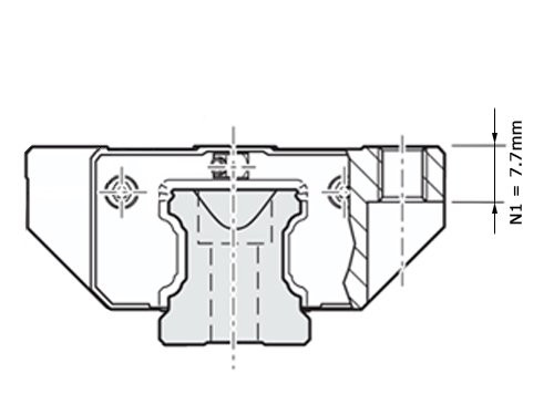Bosch Rexroth Kogelwagen Koolstofstaal KWC-020-FKN-C1-H-2 Zonder Kogelketting