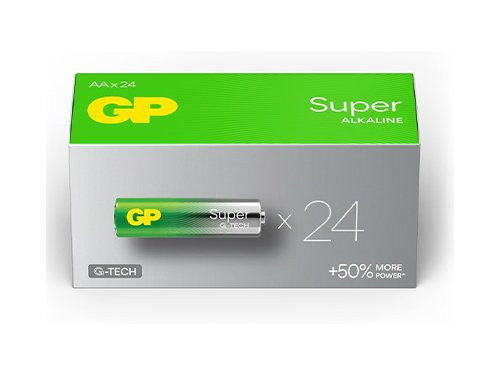 Foto van GP Super Alkaline batterij AA doos(24) GP Super Alkaline batterij AA doos(24)