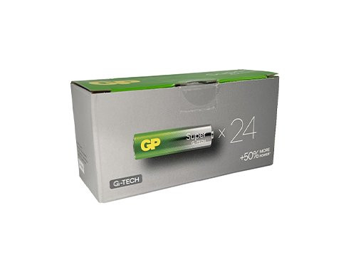 Foto van GP Super Alkaline batterij AA doos(24) GP Super Alkaline batterij AA doos(24)