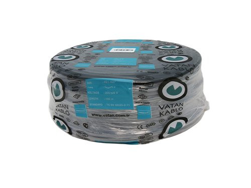 Kabel H05VV-F VMVL rond 5x1qmm zwart 100 Meter