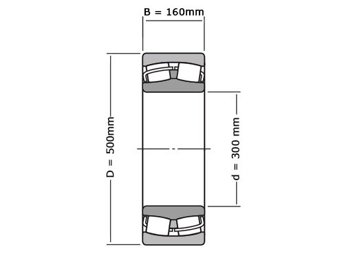 FAG Tonlager Zelfinstellend 23160 Cilindrisch BEA XL MB1 C3 (300x500x160mm)