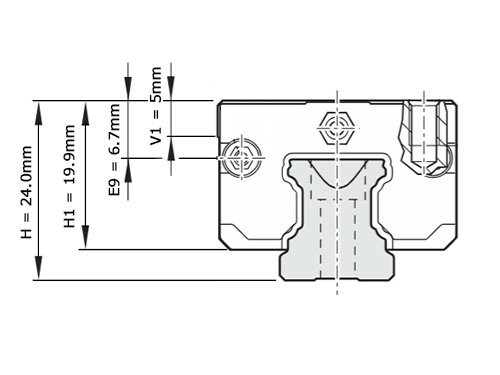 Bosch Rexroth Kogelwagen Koolstofstaal KWD-015-SNS-C1-H-1 LS Zonder Kogelketting