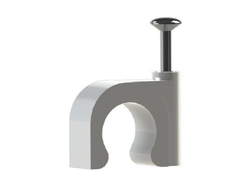 Kabelclip 8mm rond wit JSL doos(100)