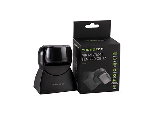 Bewegingsmelder IR opbouw wand 180 graden IP65 verstelbaar zwart