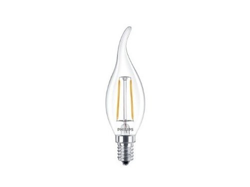 Foto van Philips LED tipkaars E14 2-25W 2700K filament helder Philips LED tipkaars E14 2-25W 2700K filament helder