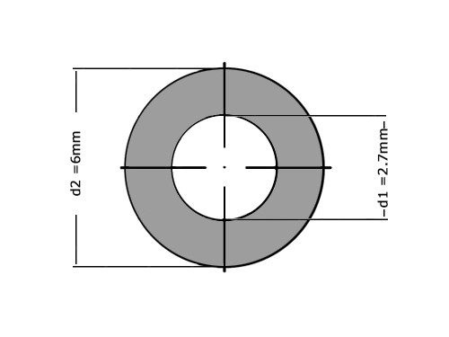Sluitring DIN 125A M2.5 Verzinkt