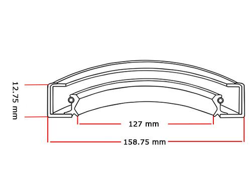 Oliekeerring 127x158.75x12.75mm BASL NBR 70
