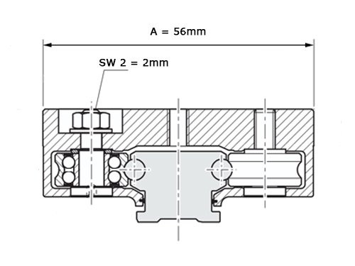 Foto van Bosch Rexroth Looprollenwagen Aluminium LWA-020-SNS-FN-E-0 Bosch Rexroth Looprollenwagen Aluminium LWA-020-SNS-FN-E-0