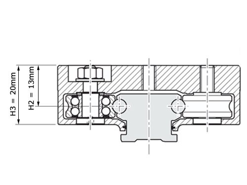 Foto van Bosch Rexroth Looprollenwagen Aluminium LWA-020-SNS-FN-E-0 Bosch Rexroth Looprollenwagen Aluminium LWA-020-SNS-FN-E-0
