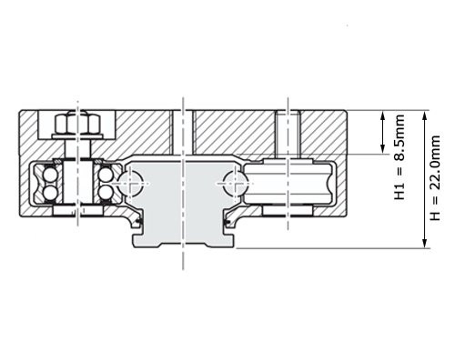 Foto van Bosch Rexroth Looprollenwagen Aluminium LWA-020-SNS-FN-E-0 Bosch Rexroth Looprollenwagen Aluminium LWA-020-SNS-FN-E-0
