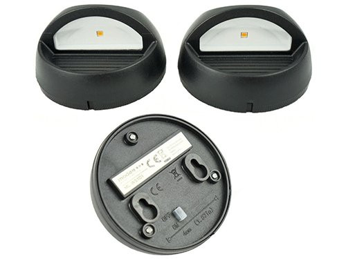 LED Solar wandlamp 8cm set a 2 stuks warmwit
