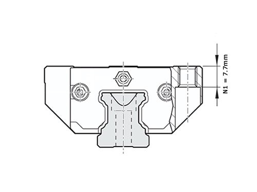 Bosch Rexroth Kogelwagen Koolstofstaal KWD-020-FKS-C0-N-1 Zonder Kogelketting