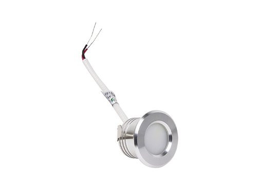 Foto van LED mini inbouwspot 1,5W 2700K 37mm 60gr rond vast geschuurd staal LED mini inbouwspot 1,5W 2700K 37mm 60gr rond vast geschuurd staal