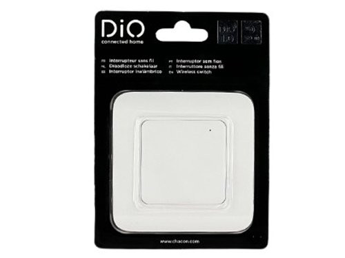 DiO Draadloze wand schakelaar enkel wit