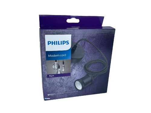 Foto van Philips Snoerpendel zwart 150cm Philips Snoerpendel zwart 150cm