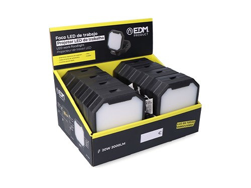 Foto van EDM LED werklamp oplaadbaar 20W 2000 Lumen EDM LED werklamp oplaadbaar 20W 2000 Lumen