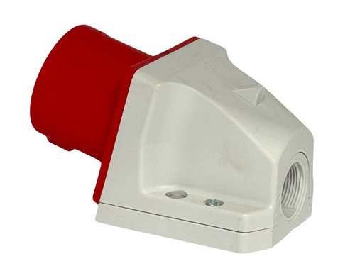 Foto van CEE 4P/32A/400V opb wcd rood met pennen CEE 4P/32A/400V opb wcd rood met pennen