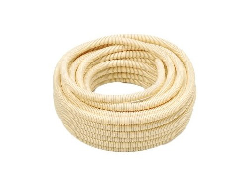 Installatiebuis PVC flexibel 5/8 (16mm) creme 100m