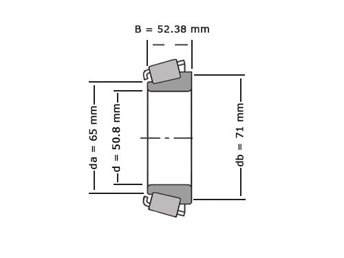 Foto van Timken Kegellager 6279 (50.8x0x52.39mm) Timken Kegellager 6279 (50.8x0x52.39mm)