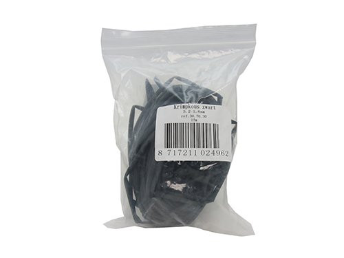 Krimpkous 3,2mm rol 15m zwart