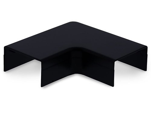 Foto van Canalit Systeem25 plattebocht met bodemstuk 25x13mm zwart Canalit Systeem25 plattebocht met bodemstuk 25x13mm zwart