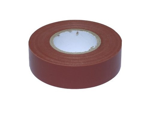 Isolatietape PVC 19mm rol 20m bruin