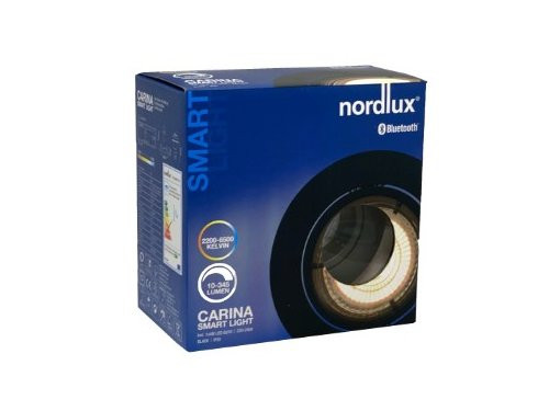 LED inbouwspot Carina Smart Light rond zwart GU10 4,7W